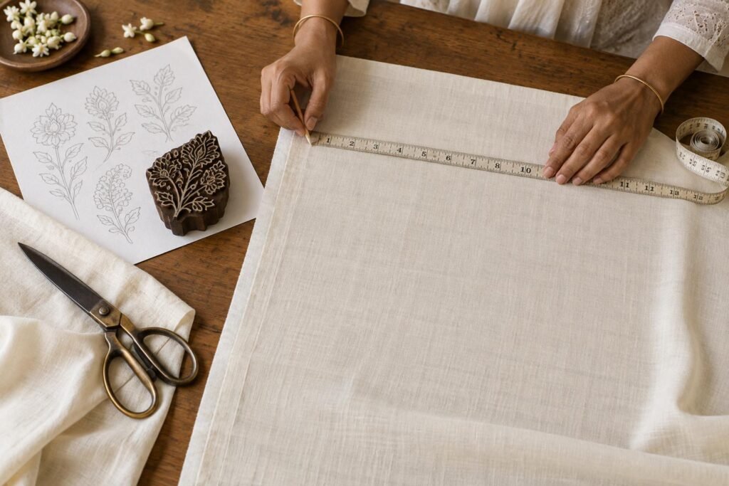 Chikankari fashion — AI-generated demo image