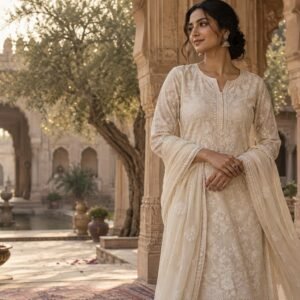 Chikankari fashion — AI-generated demo image