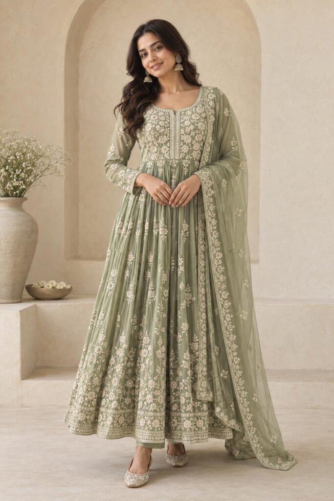 Chikankari fashion — AI-generated demo image